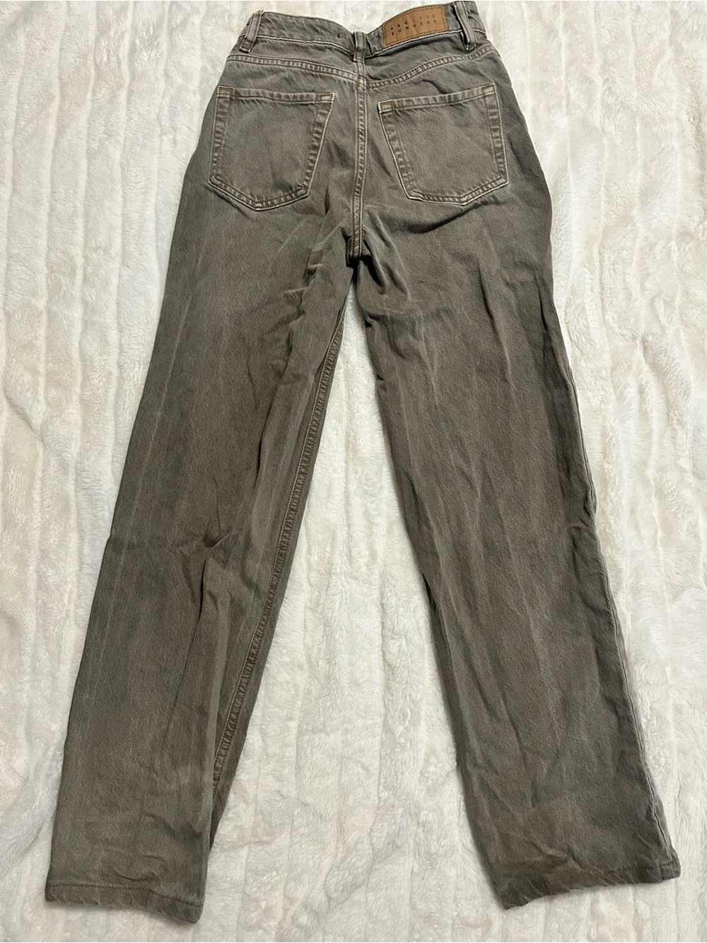 Pacsun 23W khaki/tan high rise jeans - Picture 2 of 4